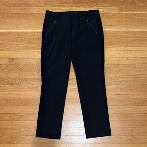 Rebecca Taylor Women’s Black Pants with Zipper Details